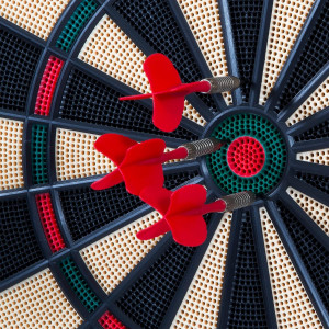 Arachnid Reactor Electronic Dartboard & Cabinet with LCD, 8-Player Scoring