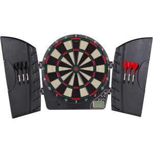 Arachnid Reactor Electronic Dartboard & Cabinet with LCD, 8-Player Scoring