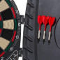 Arachnid Reactor Electronic Dartboard & Cabinet with LCD, Cricket, 8-Player Scoring, Black