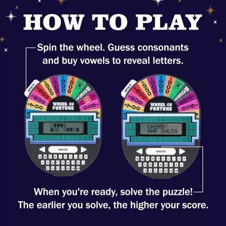 Jeu Éducatif Wheel of Fortune Portable – Cadeau Ludique 8+