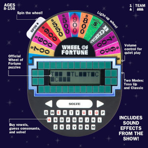 Jeu Éducatif Wheel of Fortune Portable – Cadeau Ludique 8+