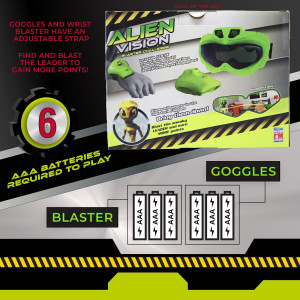 Fotorama Alien Vision Game: Shoot Aliens, Wrist Blaster & Space Goggles