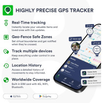 4G LTE Magnetic GPS Tracker for Vehicles - Real-Time Location + App