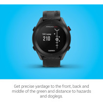 Garmin Approach S12 GPS Golf Watch - 42k+ Preloaded Courses, Black