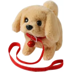 Jouet Peluche Golden Retriever Électronique Interactif - Marche, Aboye, Remue la Queue, Compagnon Enfants