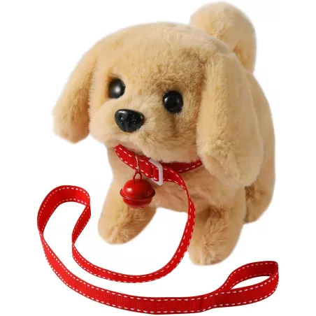 Jouet Peluche Golden Retriever Électronique Interactif - Marche, Aboye, Remue la Queue, Compagnon Enfants
