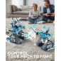 Kit Robot STEM 5 en 1, 398 pièces, contrôle APP & télécommande, jouet éducatif pour enfants 6-12+ ans