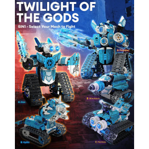 Kit Robot STEM 5-en-1 398PCS avec APP & Télécommande - Jouet Éducatif Enfants