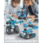 Kit Robot STEM 5 en 1, 398 pièces, contrôle APP & télécommande, jouet éducatif pour enfants 6-12+ ans