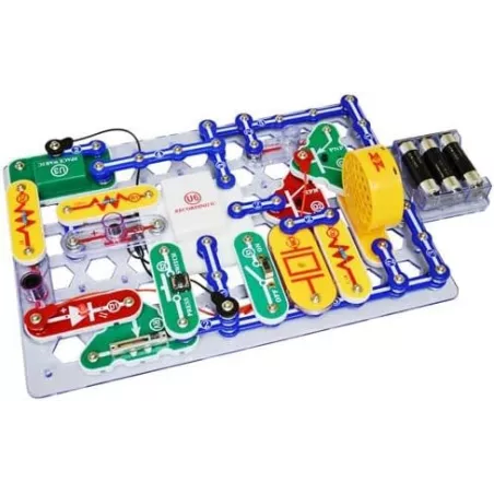 Snap Circuits 203 Kit Électronique | 200+ Projets STEM | Manuel Couleur | 42 Modules Snap | Fun Illimité