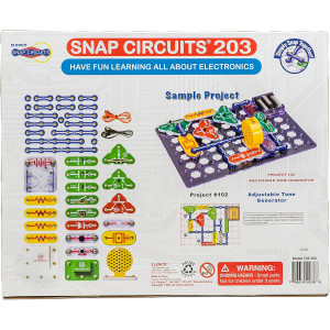 Snap Circuits 203 Kit | 200+ STEM Projects | 42 Modules & Color Manual