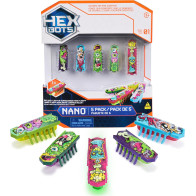 HEX BOTS Nano 5 Pack – Mini Robot Sensory Toy for Kids & Cats