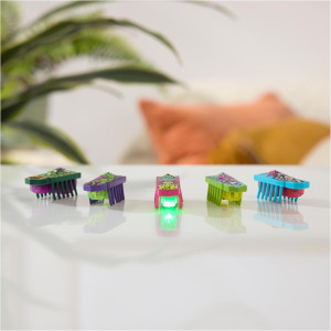 HEX BOTS Nano 5 Pack – Mini Robot Sensory Toy for Kids & Cats