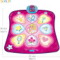 SUNLIN Dance Mat with LED Lights, Adjustable Volume, Built-in Music & 3 Challenge Levels for Kids (3-12)