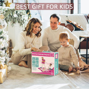 SUNLIN Dance Mat - LED Dance Pad with Music & 3 Challenge Levels for Kids