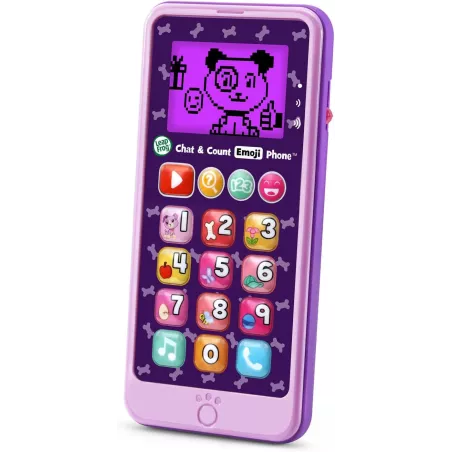 Téléphone Emoji LeapFrog Chat & Count Violet - Éducatif Kid