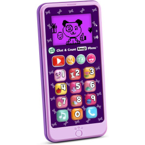 LeapFrog Chat & Count Emoji Phone - Purple Kids Learning Toy
