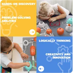 Kits Scientifiques STEM pour Enfants - 420+ Projets, 35 Composants Électroniques, Cadeau Éducatif 3-12 ans
