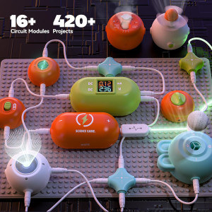 Kits Science Enfants STEM - 420+ Projets, 35 Circuits, 3-12 ans