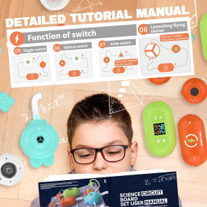 STEM Science Kits for Kids | 420+ Projects & 35 Circuit Parts Toy Gift