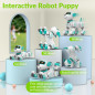 STEMTRON Programmable Interactive RC Robo Dog & Cat with Touch Sensors, LED Eyes, Dance & Music