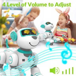 STEMTRON Robot Télécommandé Programmable : Chien & Chat Interactifs