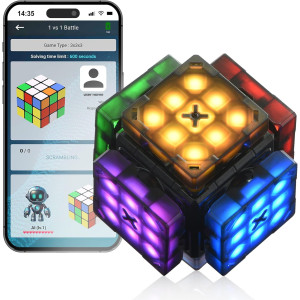 Connect AI Robot Cube | Smart Self-Solving STEM Puzzle with Music & 10 Modes