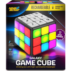 Rechargeable Game Activity Cube - Fun Brain Games for Kids & Teens
