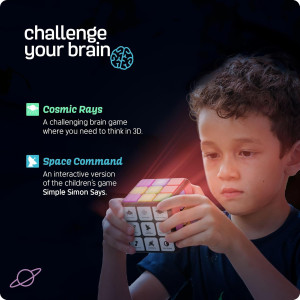 Cube de Jeux Rechargeable - 9 Jeux Cerveau pour Enfants 6-12 ans