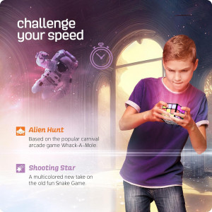 Rechargeable Game Activity Cube - Fun Brain Games for Kids & Teens