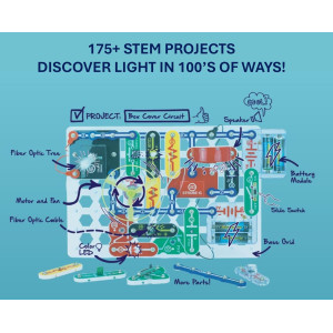 Kit Snap Circuits Light | 175+ Projets STEM | Jouets éducatifs 8+