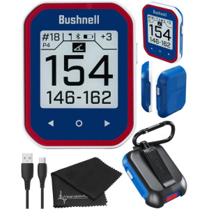 Bushnell Phantom 3 GPS Rangefinder Blue Bundle with BITE Mount & Cloth