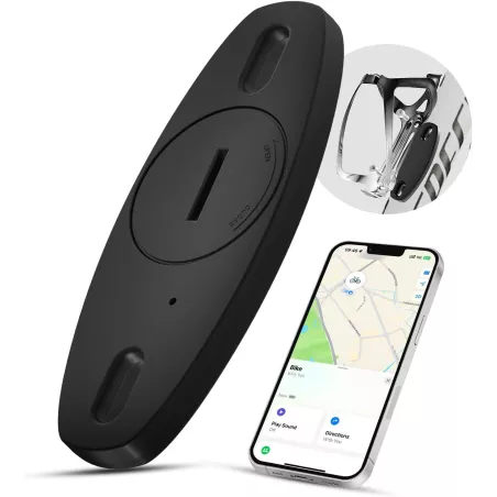 Traceur vélo compatible Apple Find My, étanche et antivol