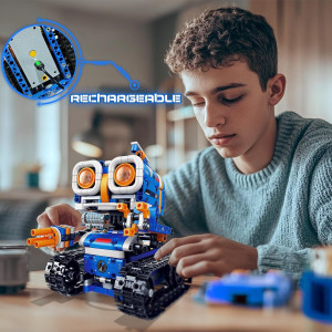 5in1 STEM Robot Building Kit 560PCS | App & Remote Control Robotics Toy