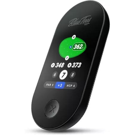 Blue Tees Golf Ringer - GPS Golf Portable Magnétique, Écran Tactile, Étanche, 40,000+ Parcours, 10h Batterie