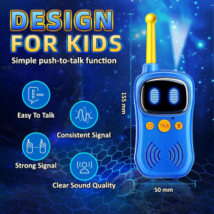 Astronaut Walkie Talkies 3000FT Range - Space Toys for Kids 2-Pack