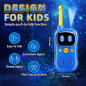 Astronaut Walkie Talkies 2Pack with 3000FT Range, Voice Interactive Space Toys & Flashlight for Kids Ages 3-10