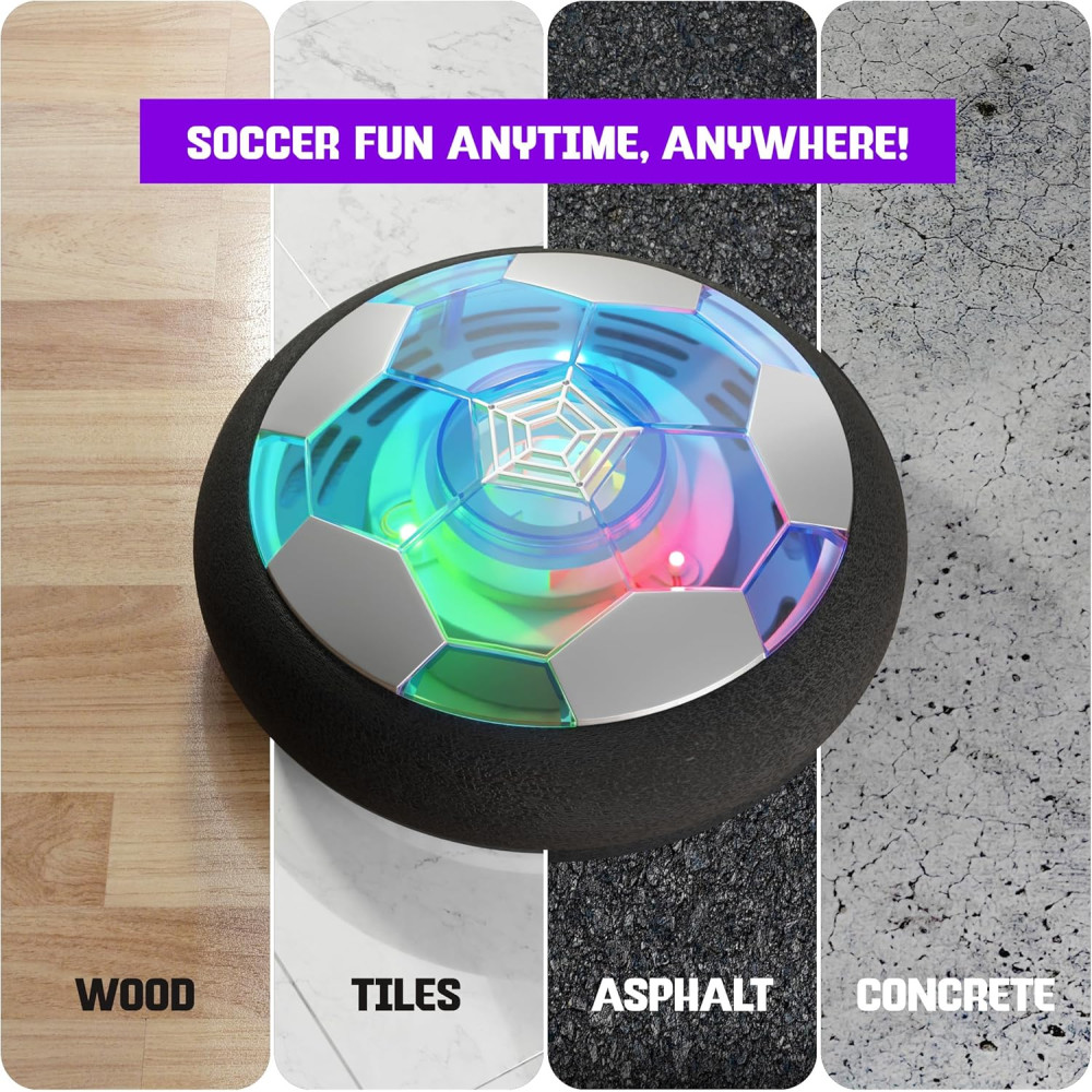 Hover Soccer Ball for Kids – Light-Up Indoor Toy Gift for Boys Age 6-12