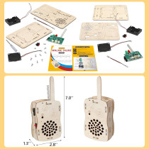 STEM Walkie Talkie Kit for Boys & Girls Age 8-14 | DIY Science Toy Gift