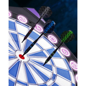 Electronic Dart Board with Bright Display, Multiple Games & 12 Soft Tip Darts