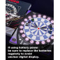 Electronic Dart Board with Bright Display, Multiple Games, Durable Design & 12 Soft Tip Darts for Family Fun