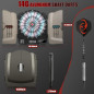 Electronic Dart Board Cabinet Set with Illuminated Target, 48 Games & 315 Variations, 6 Darts & 100 Soft Tips