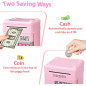 Electronic Kids Piggy Bank ATM Machine - Birthday Gift Toy for Girls Ages 5-10 Money Safe