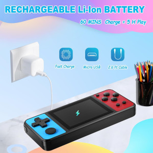 Beico 32-Bit Kids Handheld Game Console with 139 Preloaded Games, 3 IPS Screen