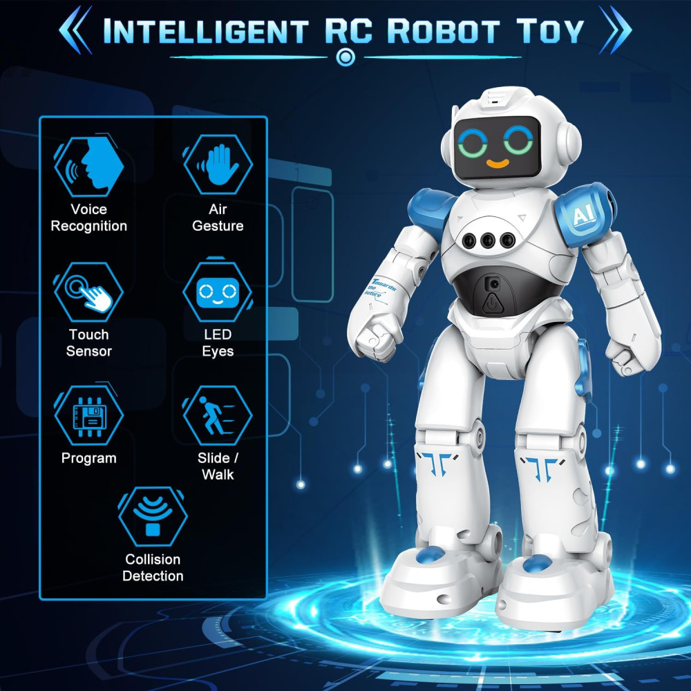 Smart Talking Remote Control Robot Toy for Kids Ages 3-8 Gift