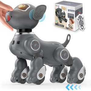 Robot Chien VATOS Jouet Interactif Enfant, Télécommande 2.4GHz