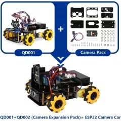 Kit Robot avec Caméra 3MP, Arduino & Scratch, Cadeau STEM