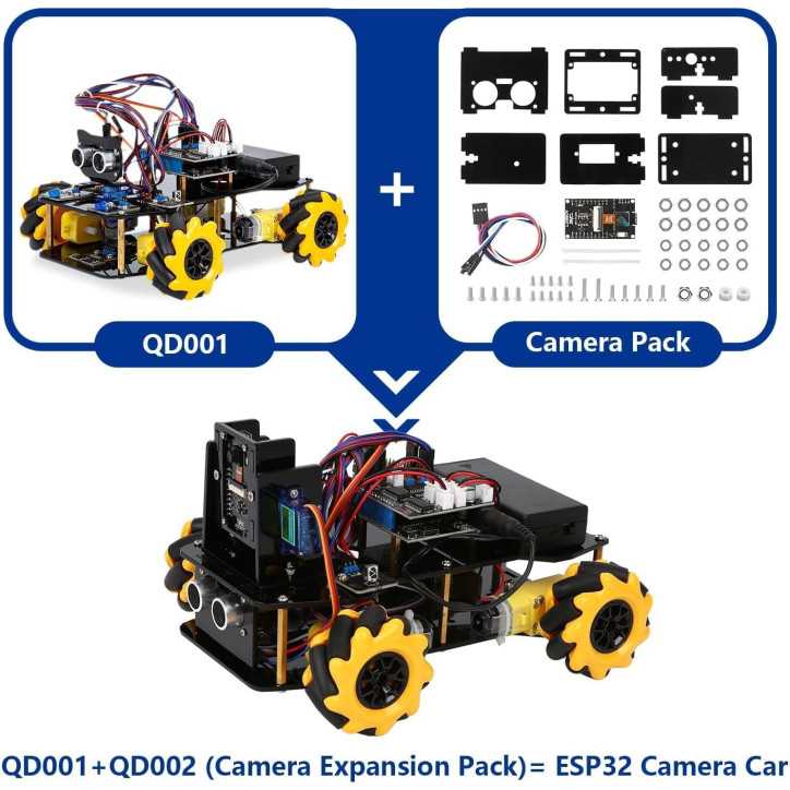 ACEBOTT robotic kit with HD camera: exploration, programming, and 360° creativity ACEBOTT robotic kit with HD camera: exploration, programming, and 360° creativity