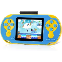 Console de jeux 16 bit portable 230 jeux HD intégrés - Bleu