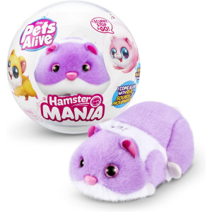 Pets Alive Hamstermania ZURU Hamster Violet – Jouet interactif